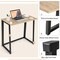 Costway Folding Computer Desk No Assembly Study Writing Table for Small Spaces Walnut/Black/Brown/White/Natural